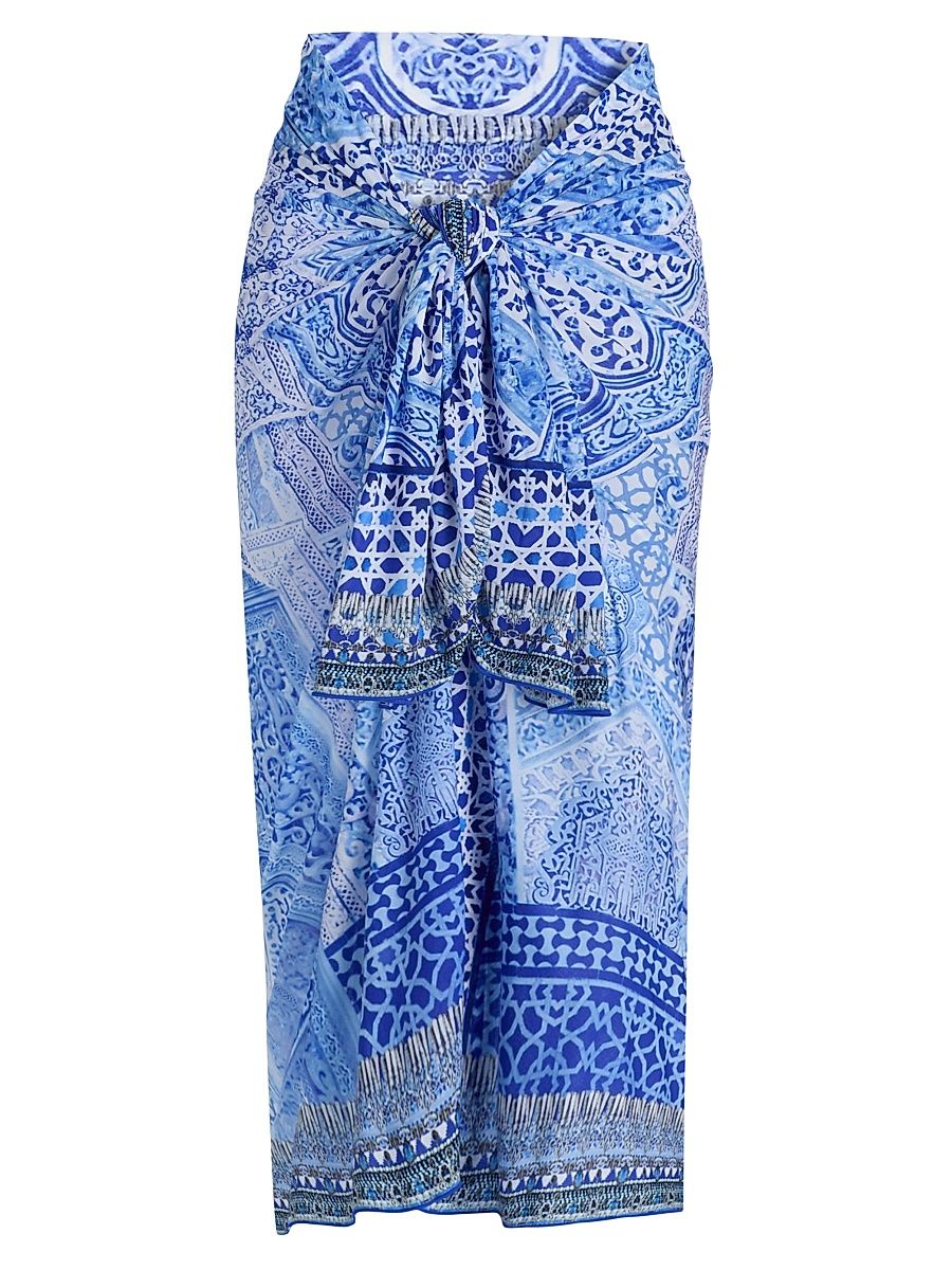 Women's The Bosphorous Long Sarong - Blue Multi