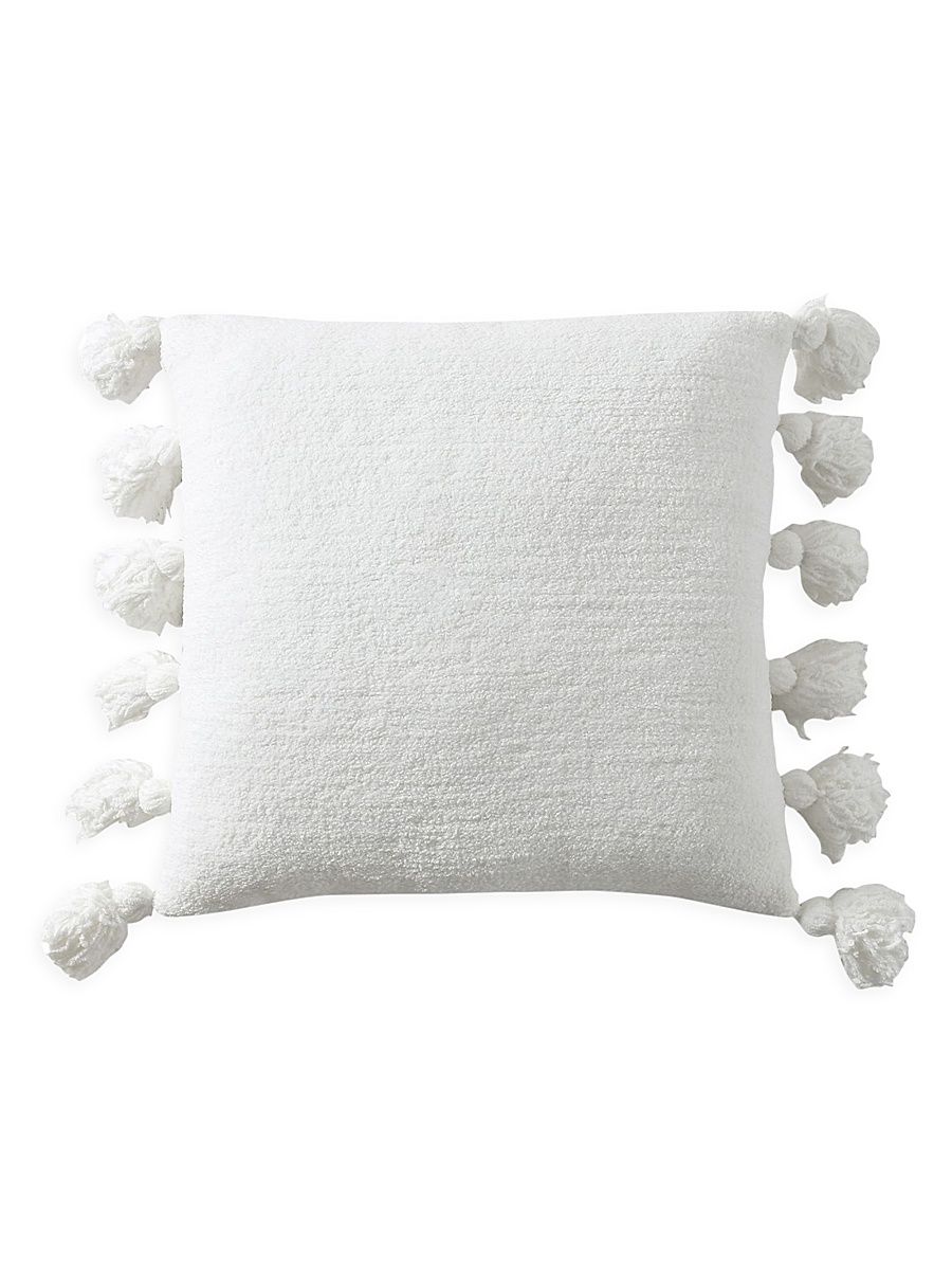 Pom Pom Throw Pillow - Off White