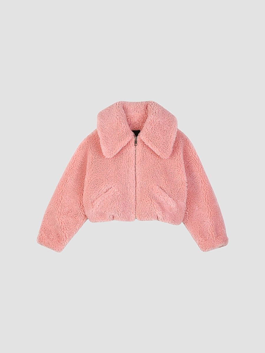 Givenchy Girl's Little Girl's & Girl's Sherpa Zip Jacket - Pink - Size 10