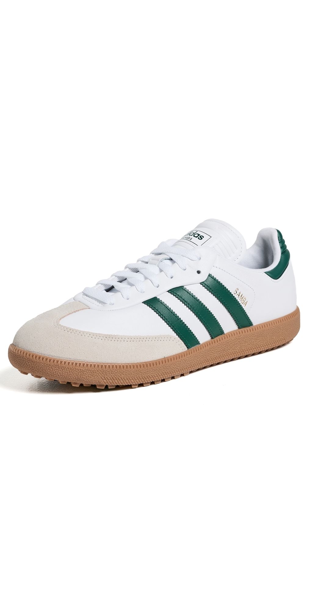 Adidas Golf Samba Spikeless Golf Shoes White/Collegiate Green/Gum4 11
