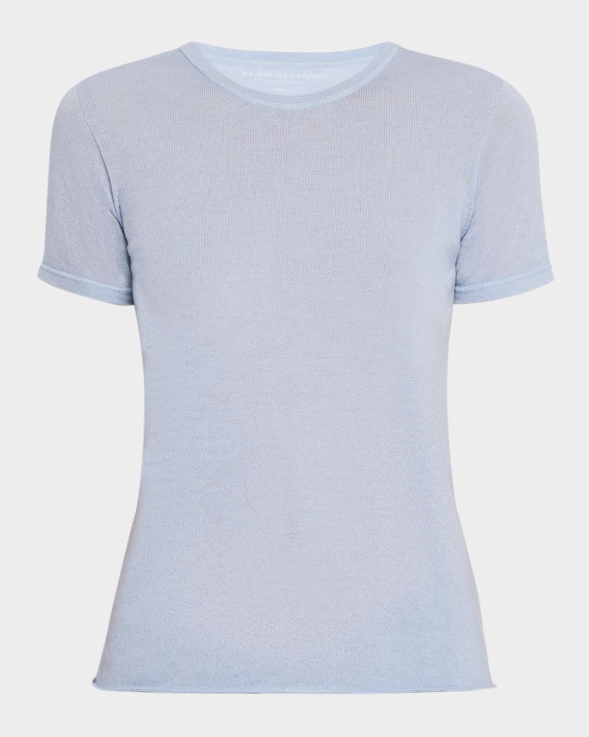 Machine Washable Cashmere Crewneck T-Shirt