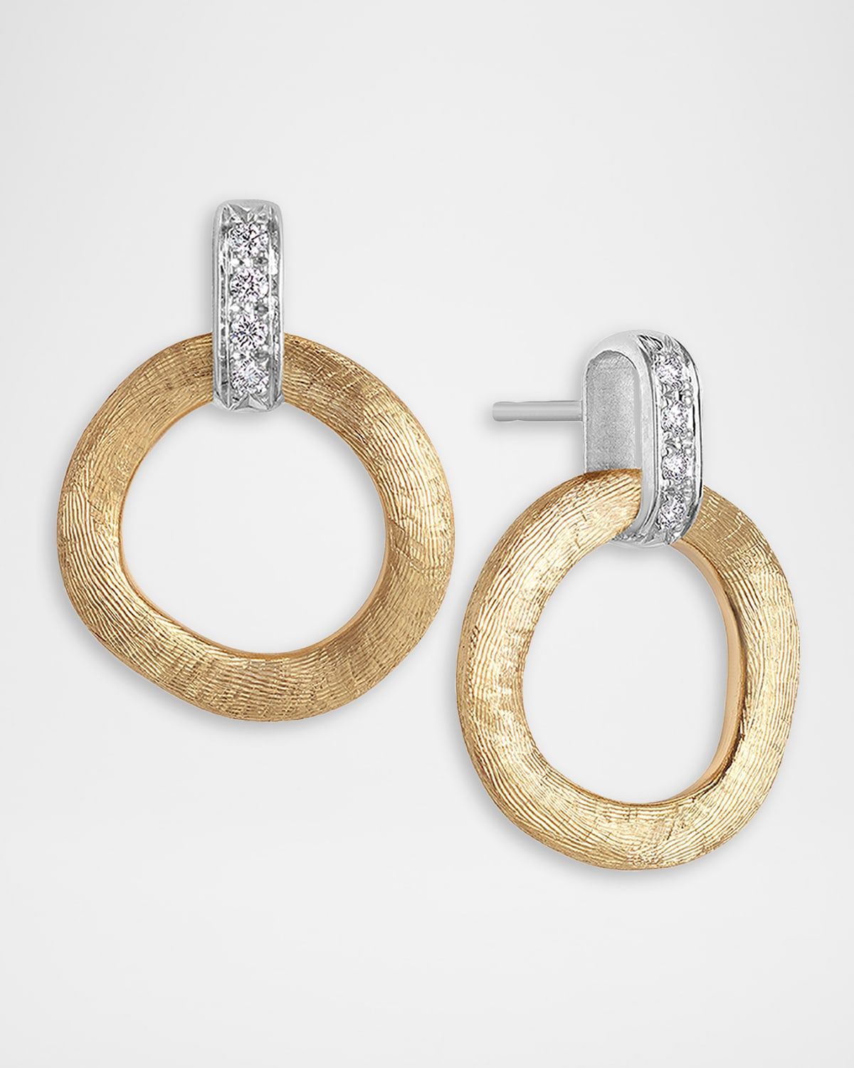 Jaipur 18K Gold Drop Earrings with Diamonds