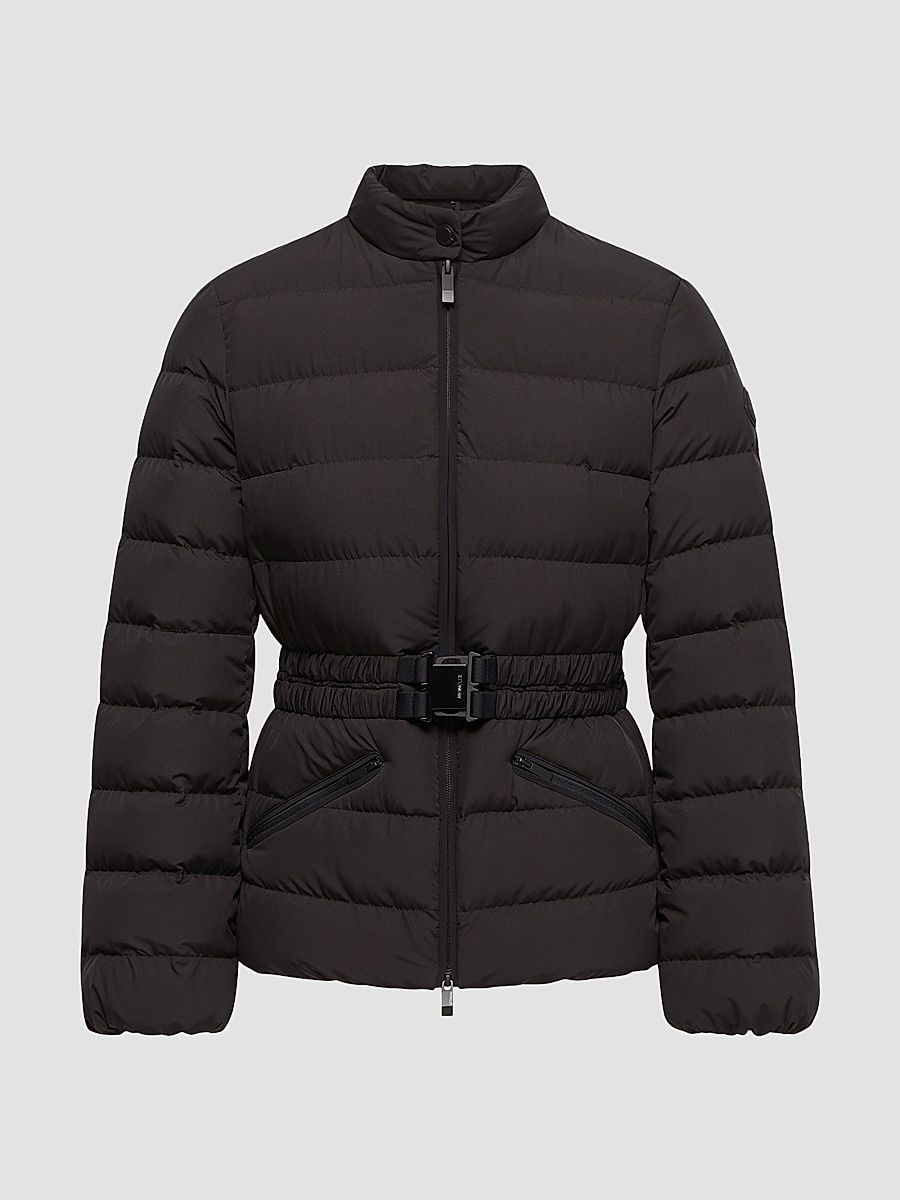 Women's Esthetique Puffer Coat with Belt - Black - Size XL