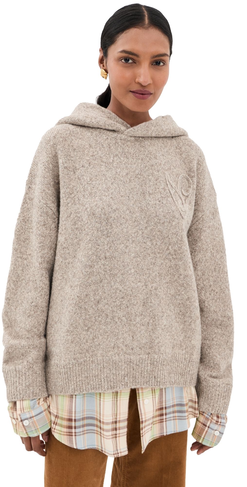 Acne Studios Hooded Sweater Medium Beige XS