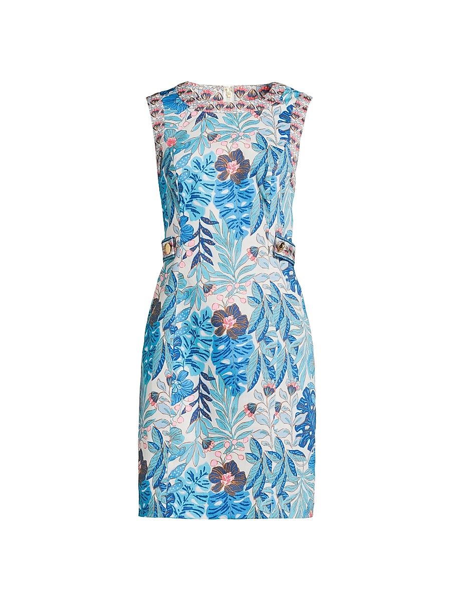 Women's Juno Stretch Shift Minidress - Breezy Aqua - Size 16