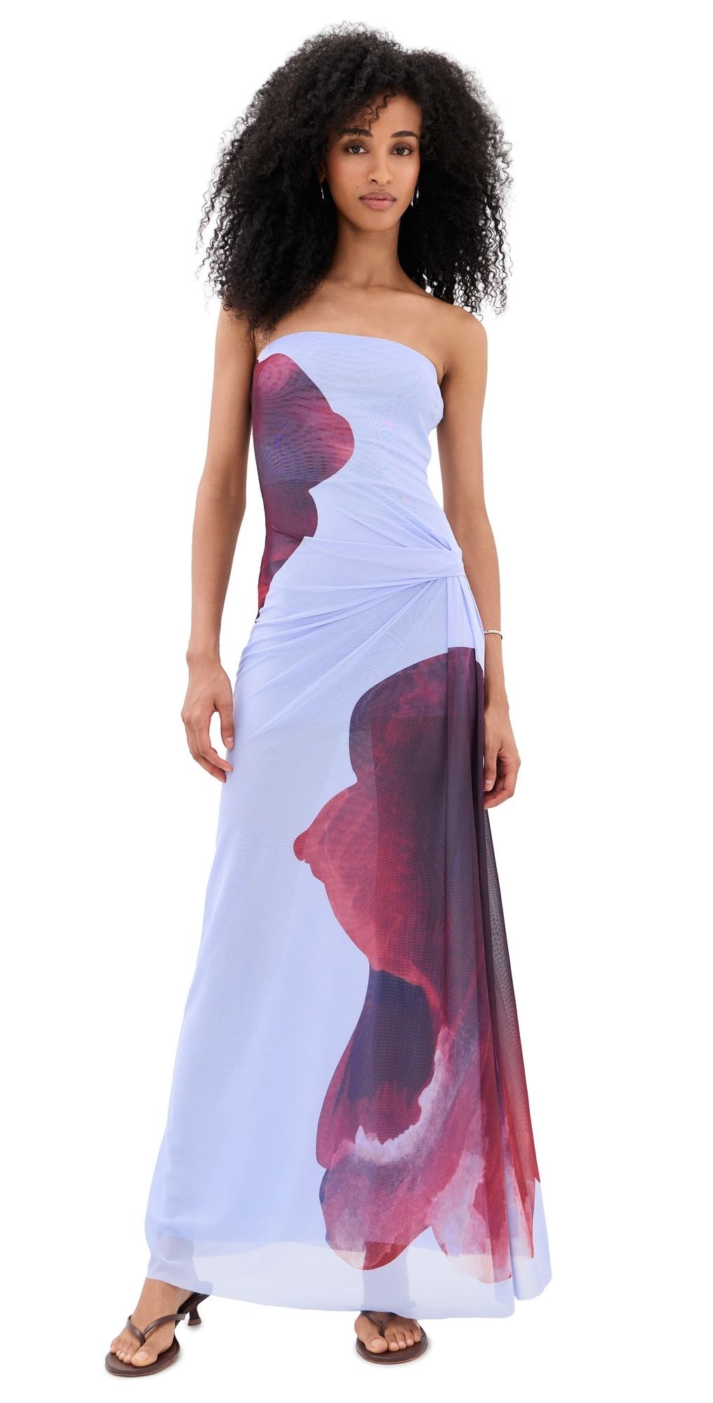 Bec + Bridge Georgiana Strapless Maxi Dress Bloom Floral 14