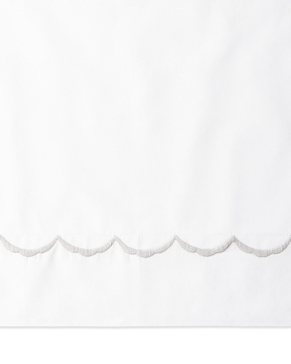 European Scallops Embroidered Sham