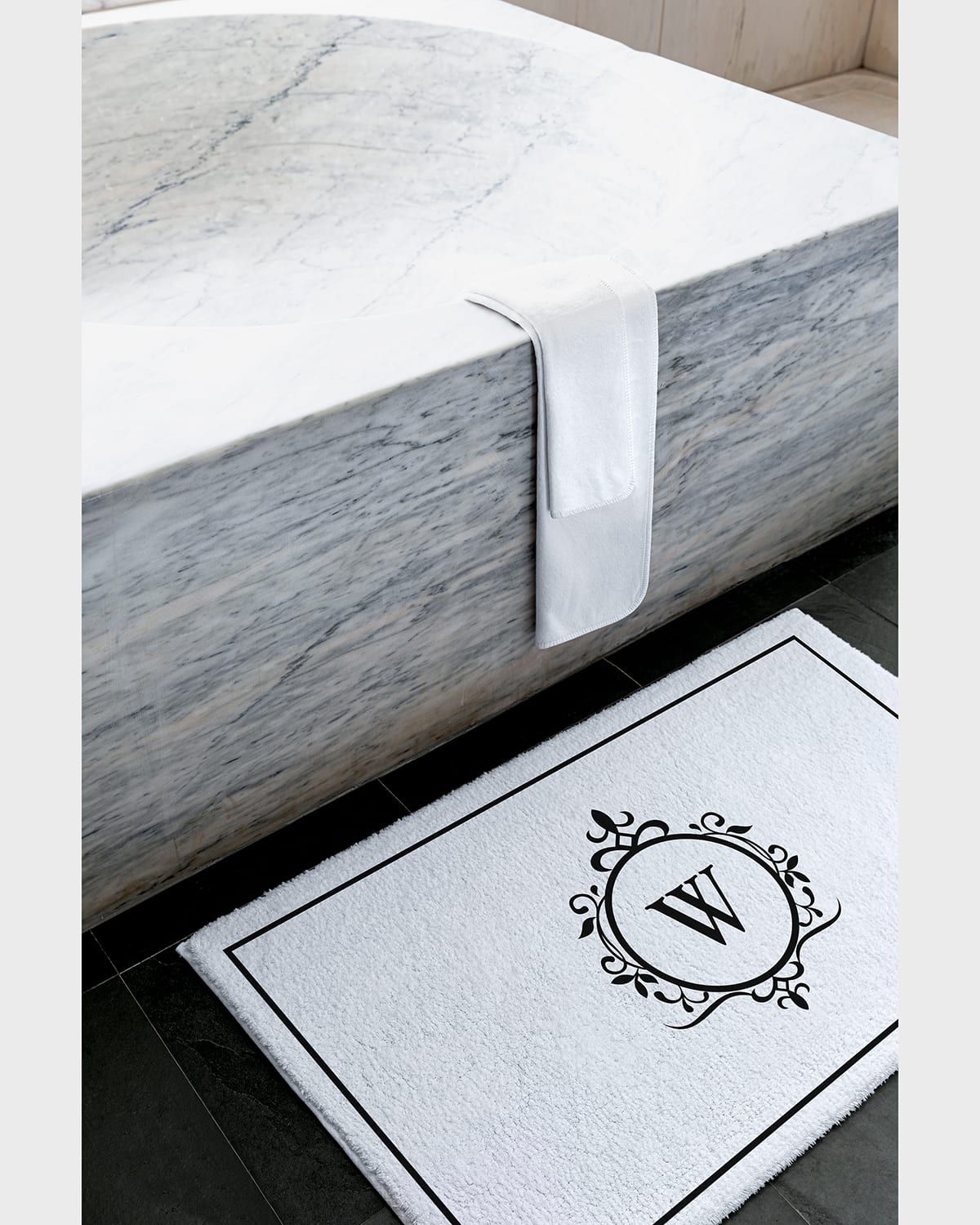 Egoist "W" Monogrammed Bath Rug