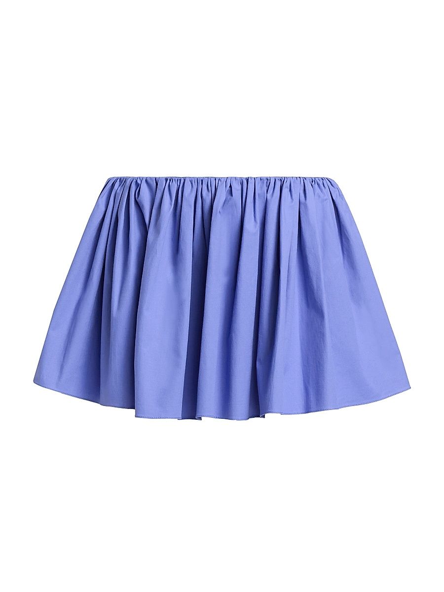 Women's The Hadley Shirred Miniskirt - French Blue - Size 8