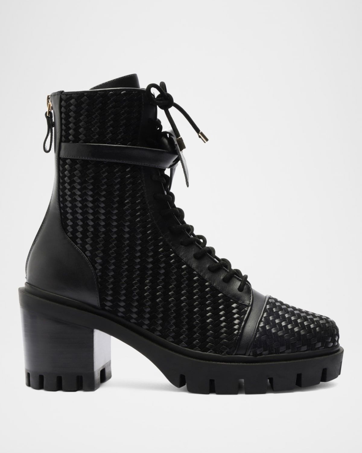 Tresse Leather Combat Boots