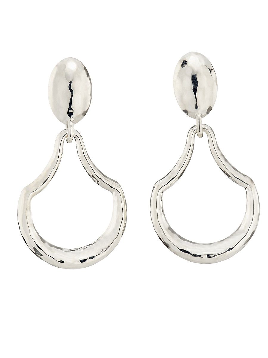 Women's Classico Doorknocker Sterling Silver Drop Earrings - Silver