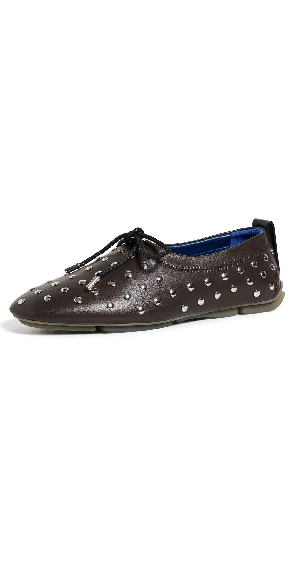 Wales Bonner Chakra Slipper Flats Dark Brown 36