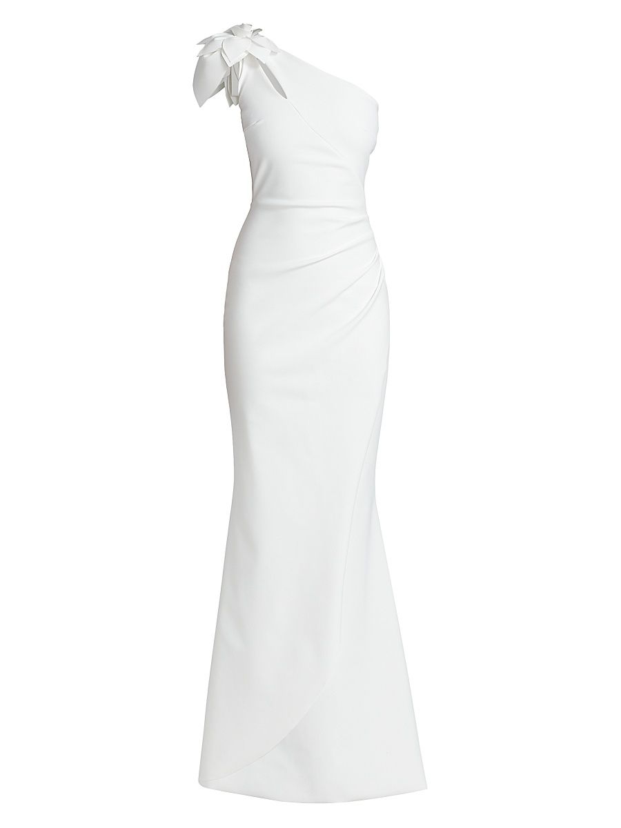 Women's Gosia One-Shoulder Gown - White - Size 2