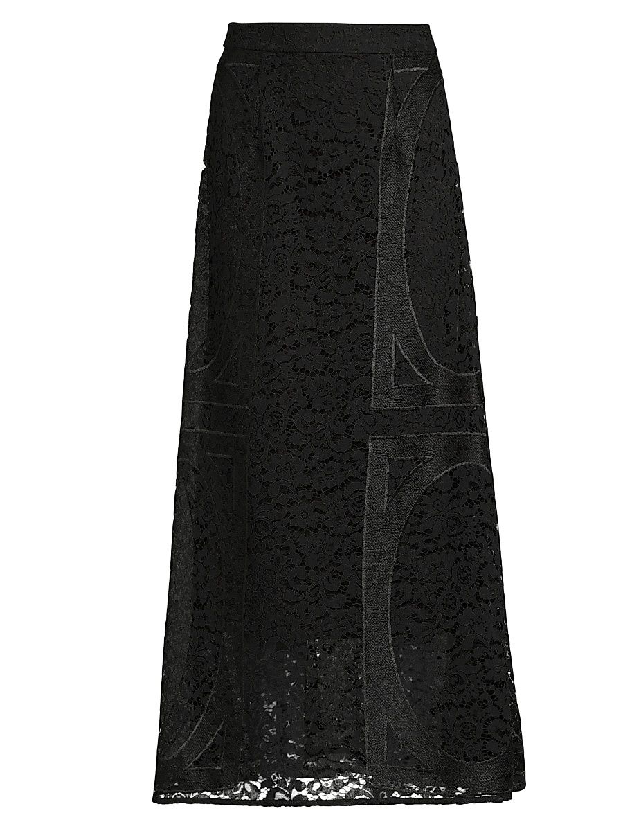 Women's Textured Panel A-Line Maxi Skirt - Black - Size XS