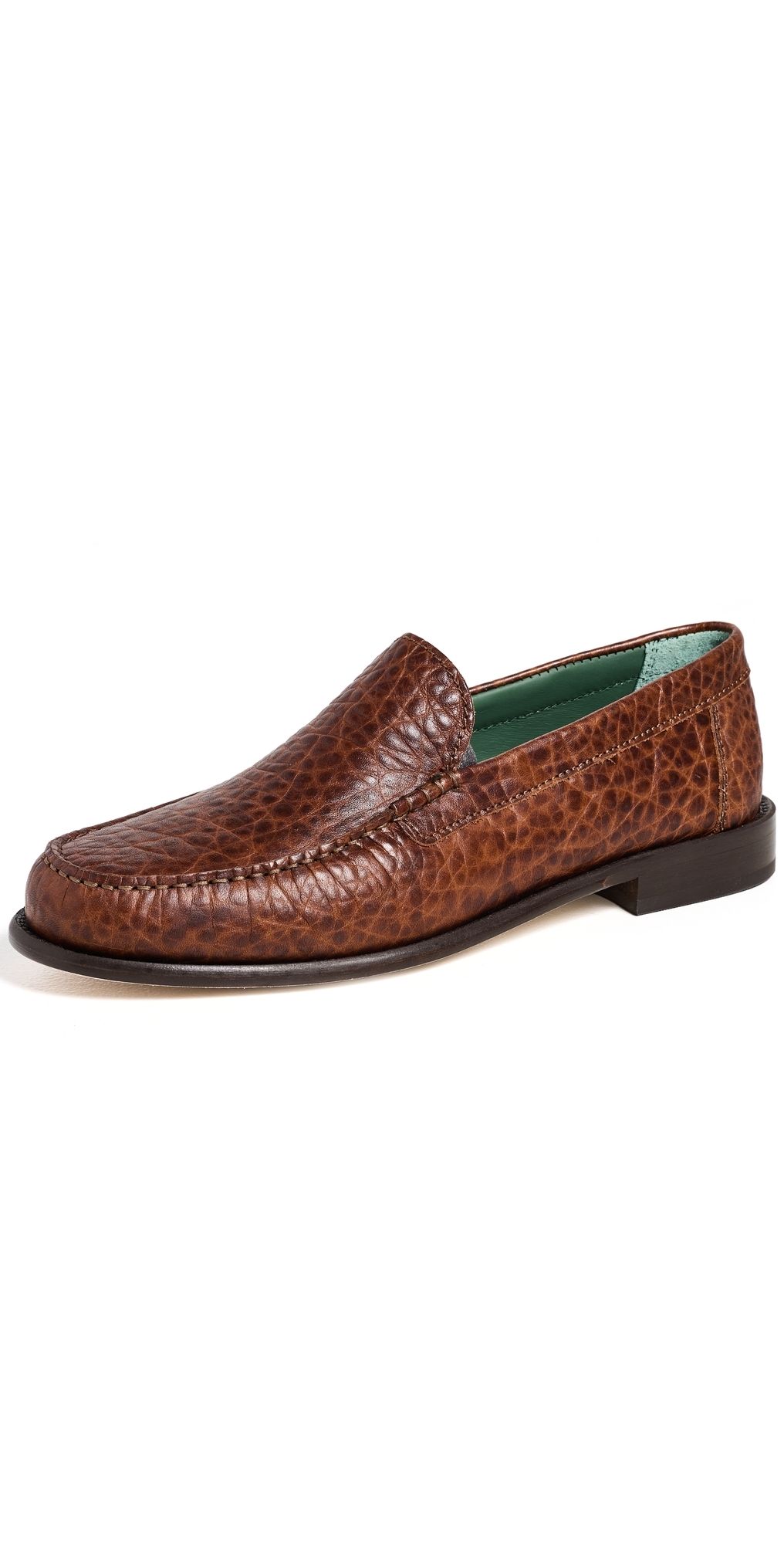 Vinny's Martel Embossed Loafers Brown Crocco 45