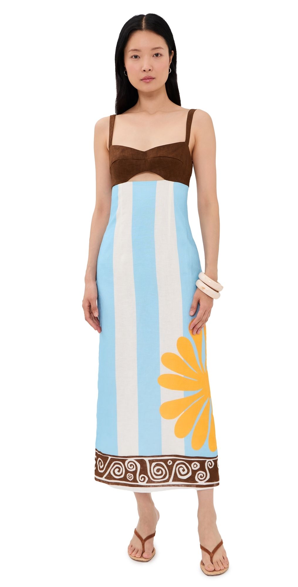 Cala de la Cruz Nara Linen Dress Viaazul S