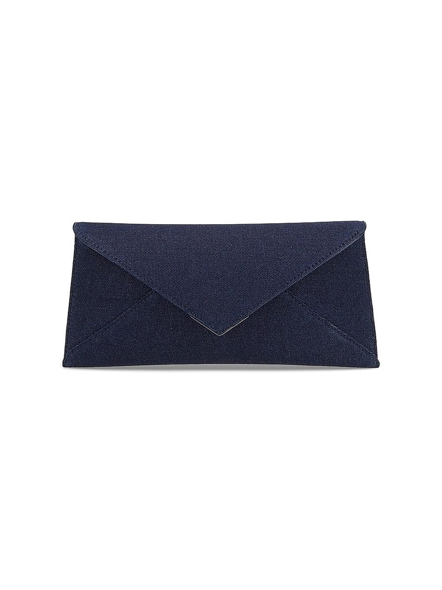 Women's Lee Lineage Denim Clutch with Gunmetal Hardware - Dark Blue