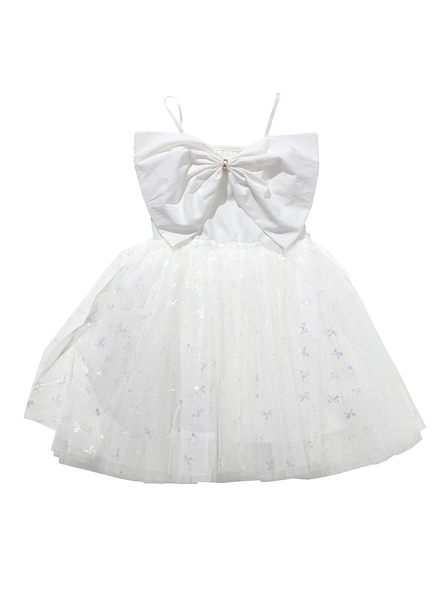 Baby Girl's, Little Girl's & Girl's Big Bow Tutu Dress - White - Size 5