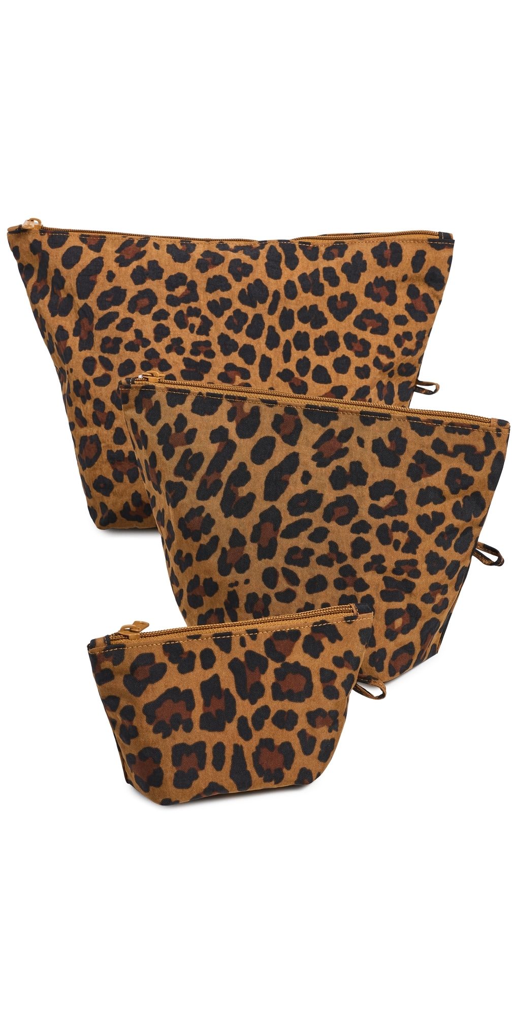 BAGGU Go Pouch Set Leopard One Size