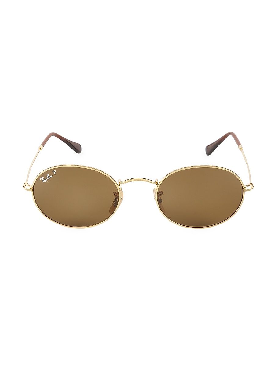 Women's RB3457 51MM Oval Sunglasses - Gold Flash