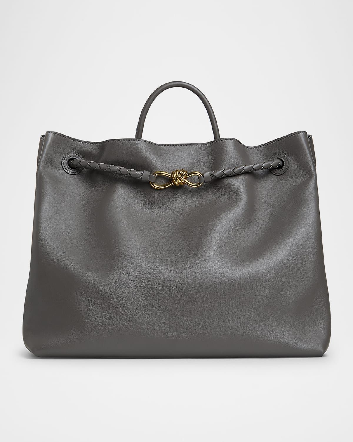 Large Andiamo Leather Top-Handle Bag