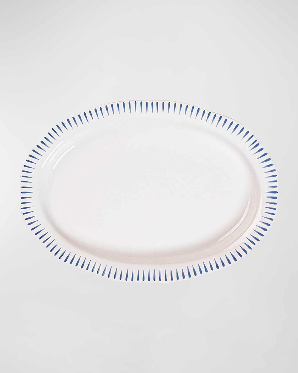 Sitio Stripe Delft Blue Serving Tray