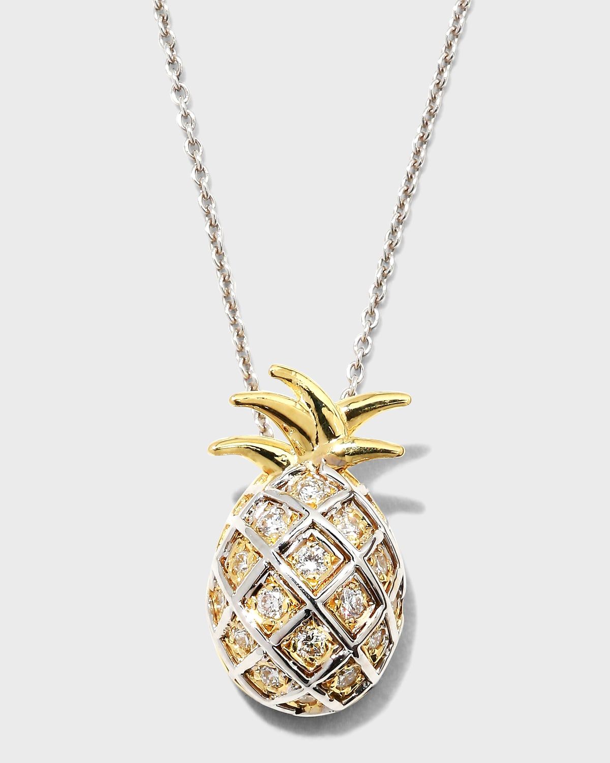 Pineapple Tiny Treasures Necklace with Diamonds
