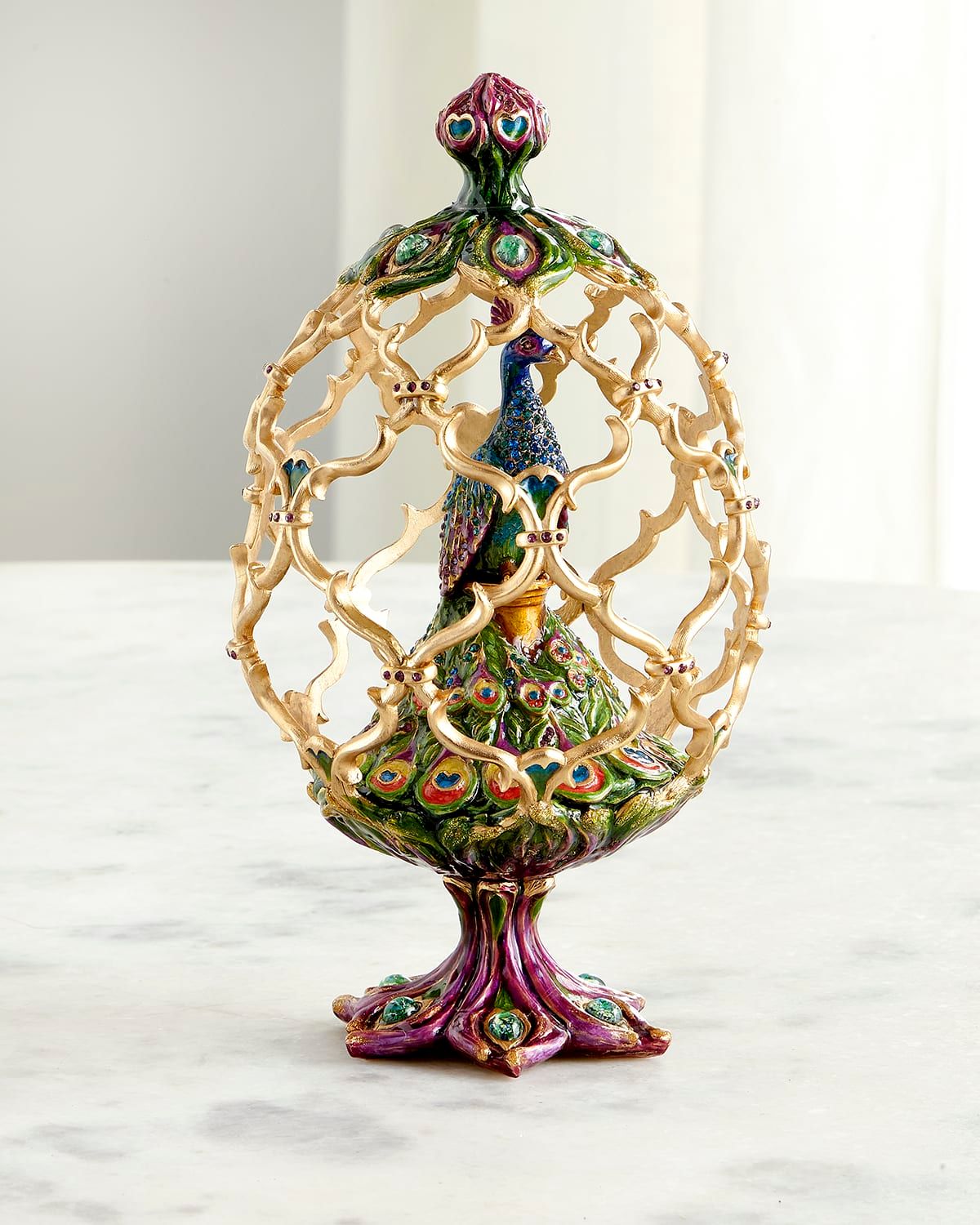 Decorative Peacock Egg