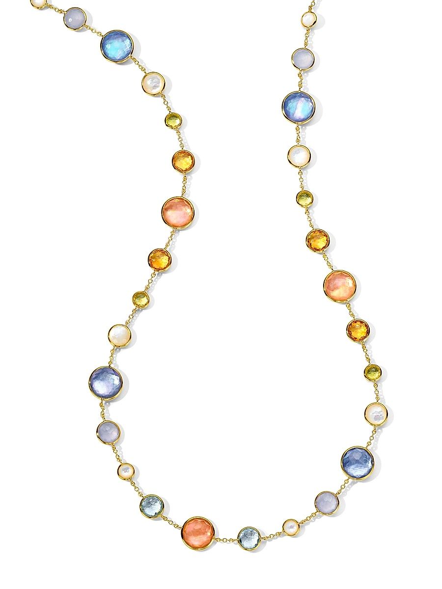 Women's Lollipop Lollitini 18K Yellow Gold & Multi-Stone Necklace - Wildflower