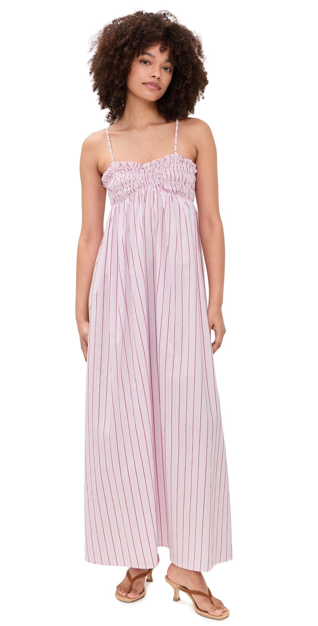 FAITHFULL Presa Maxi Dress Fiori Stripe Palazzo 6