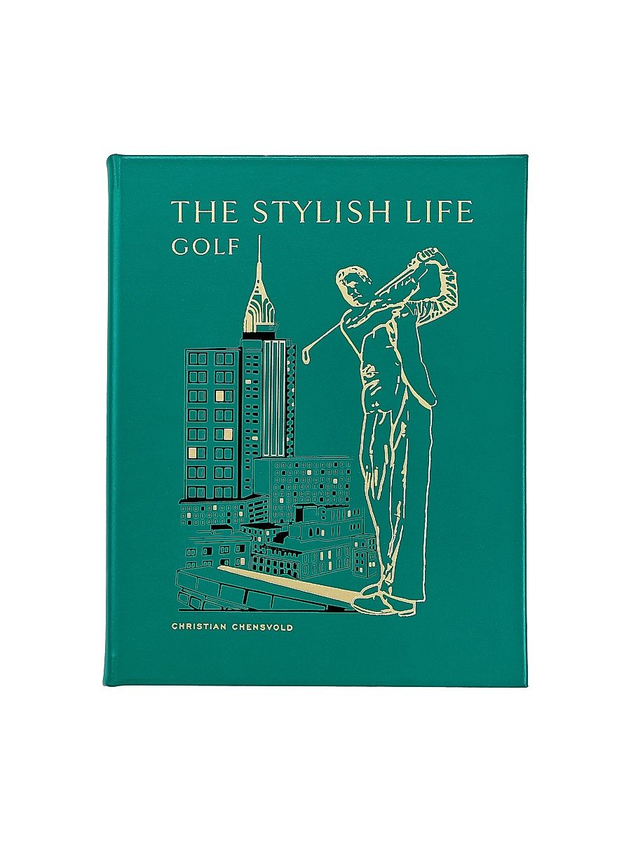 The Stylish Life Of Golf Leather Bound Book - Green