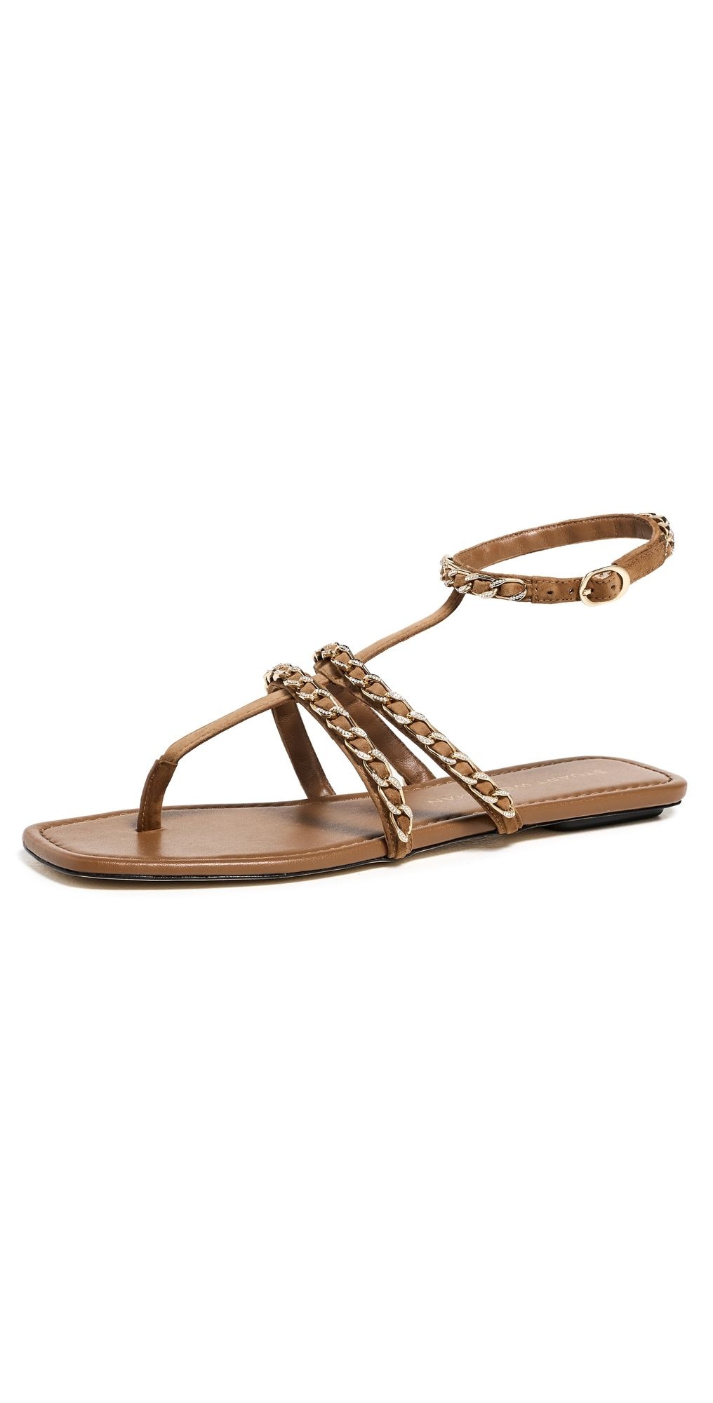 Stuart Weitzman Soluxe Crystal Sandals Toasted Almond 11