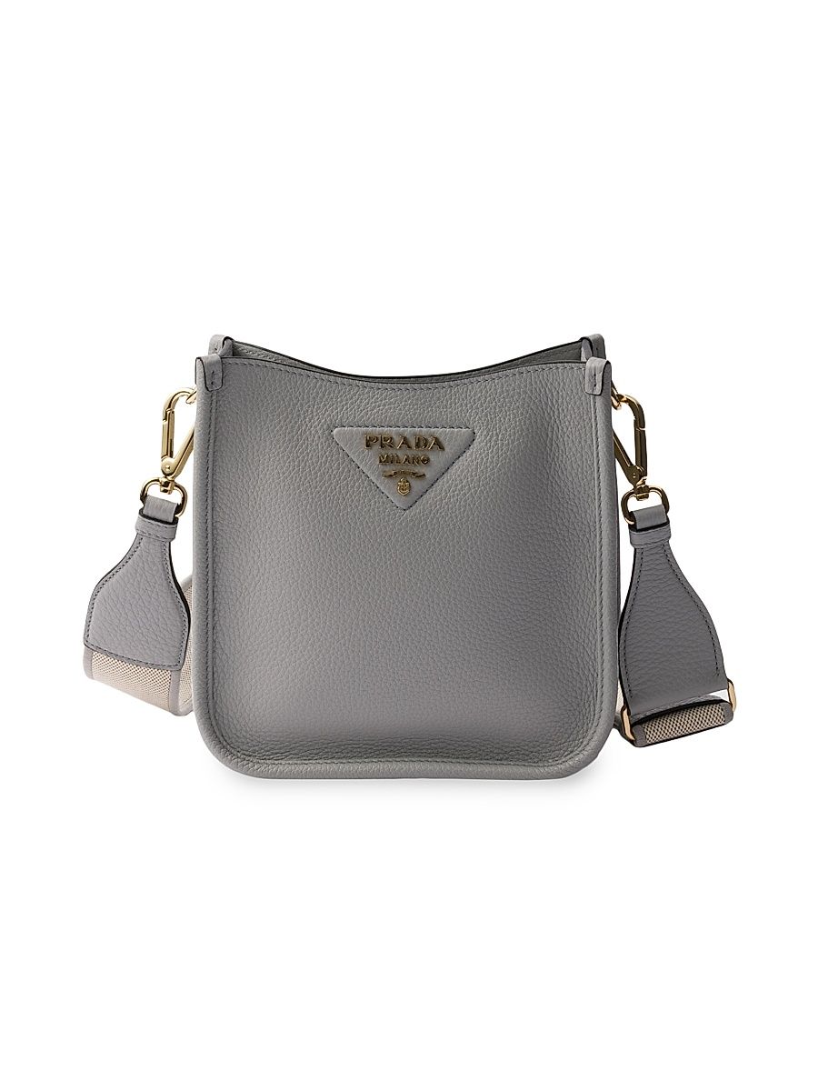 Women's Mini Leather Shoulder Bag - Grey