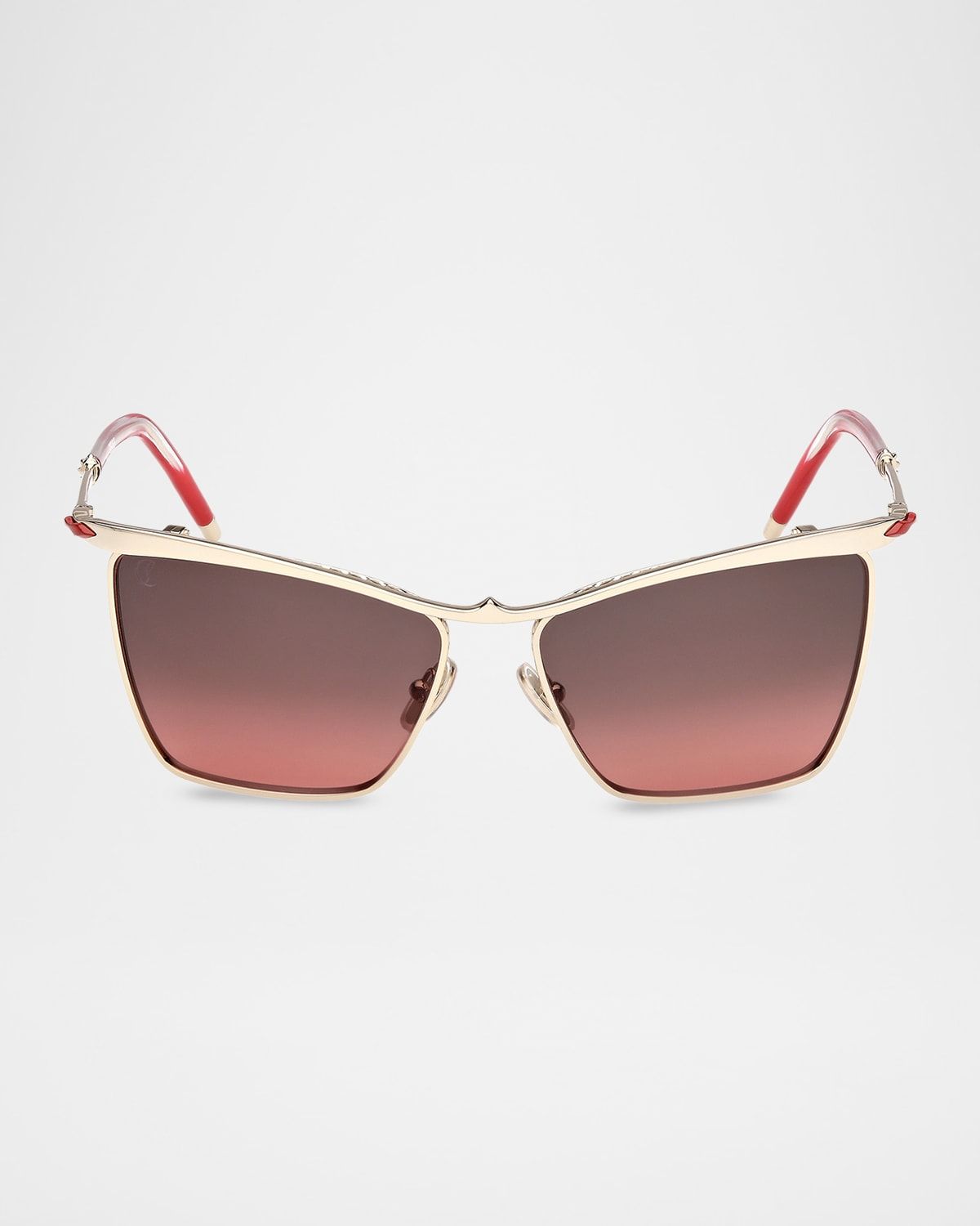 Hot Chick LB0020 56mm Metal Square Sunglasses