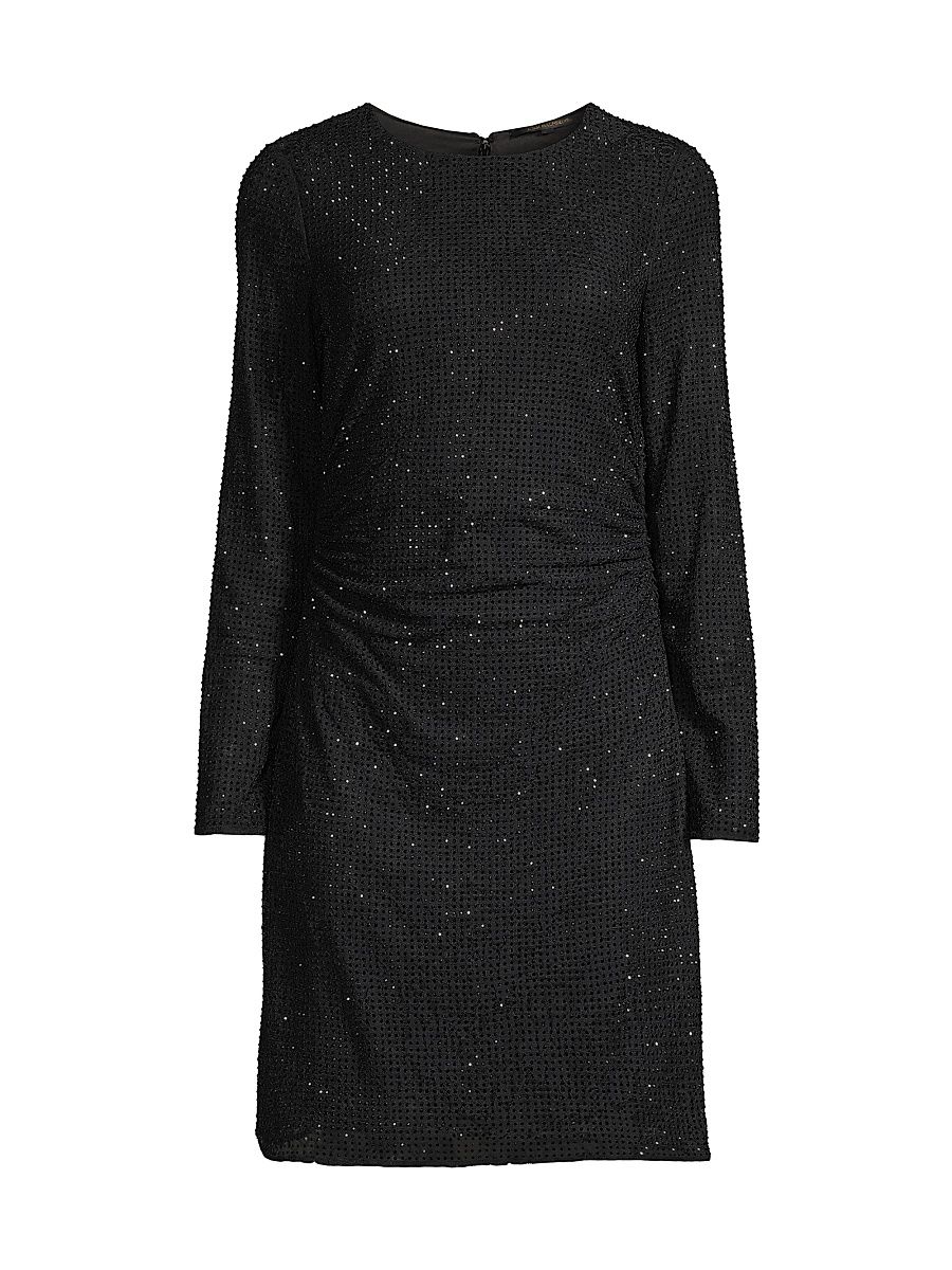Women's Sloane Sequined Knit Minidress - Black - Size XXL