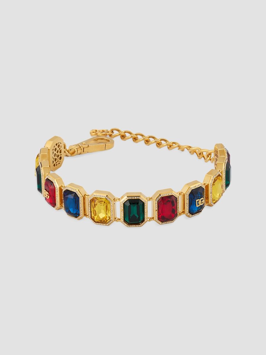 Dolce & Gabbana Women's Carretto Goldtone & Glass Crystal Necklace - Multicolor