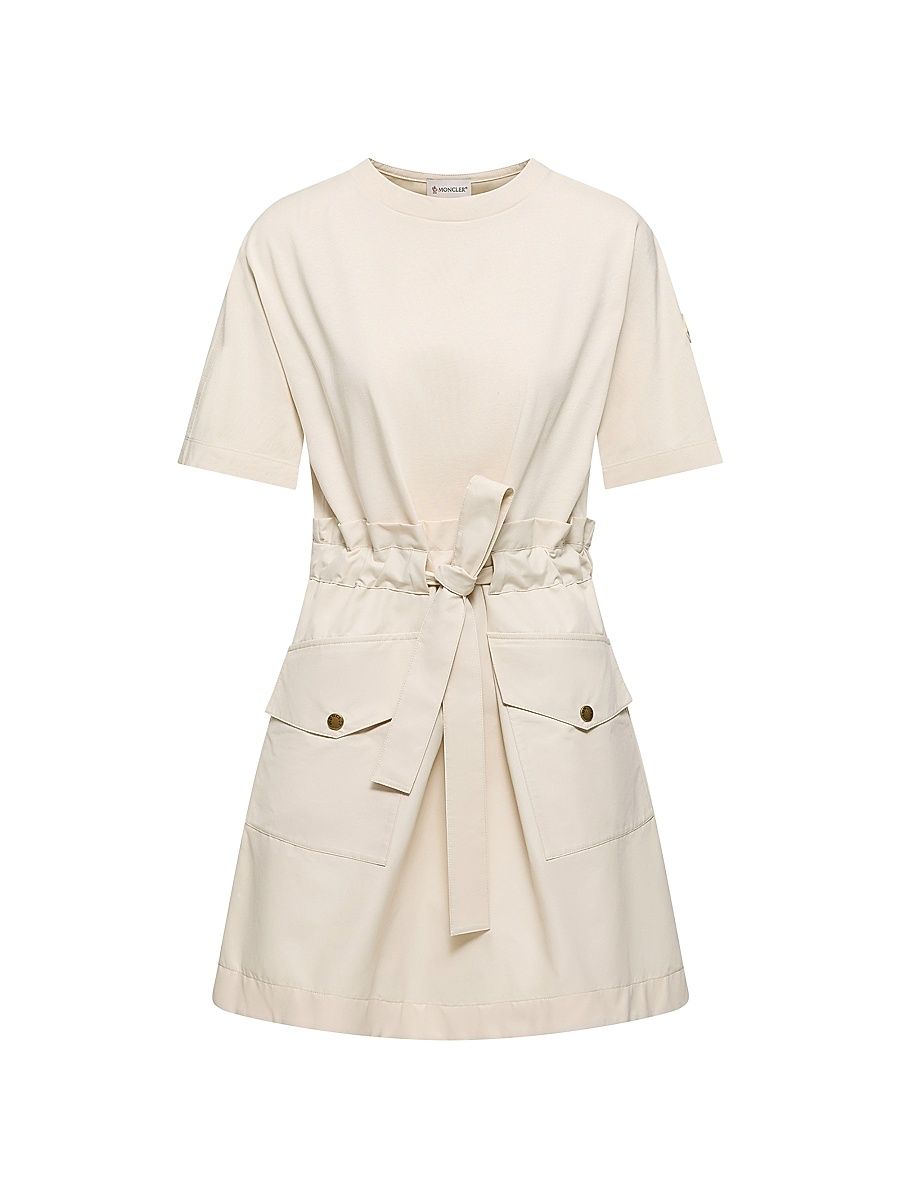 Women's Dress in Cotton - Beige - Size Large