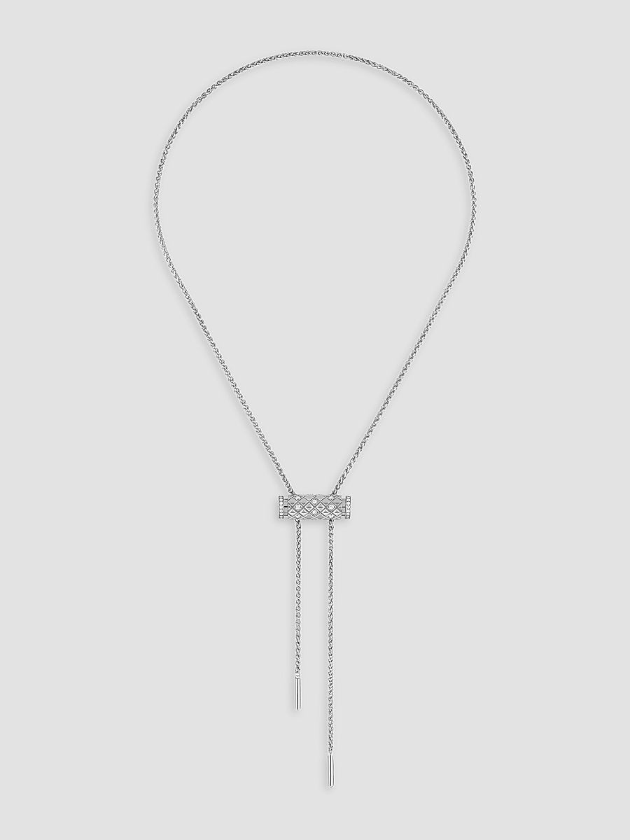 Women's Latch 18K White Gold & 0.39 TCW Diamond Necklace - White Gold