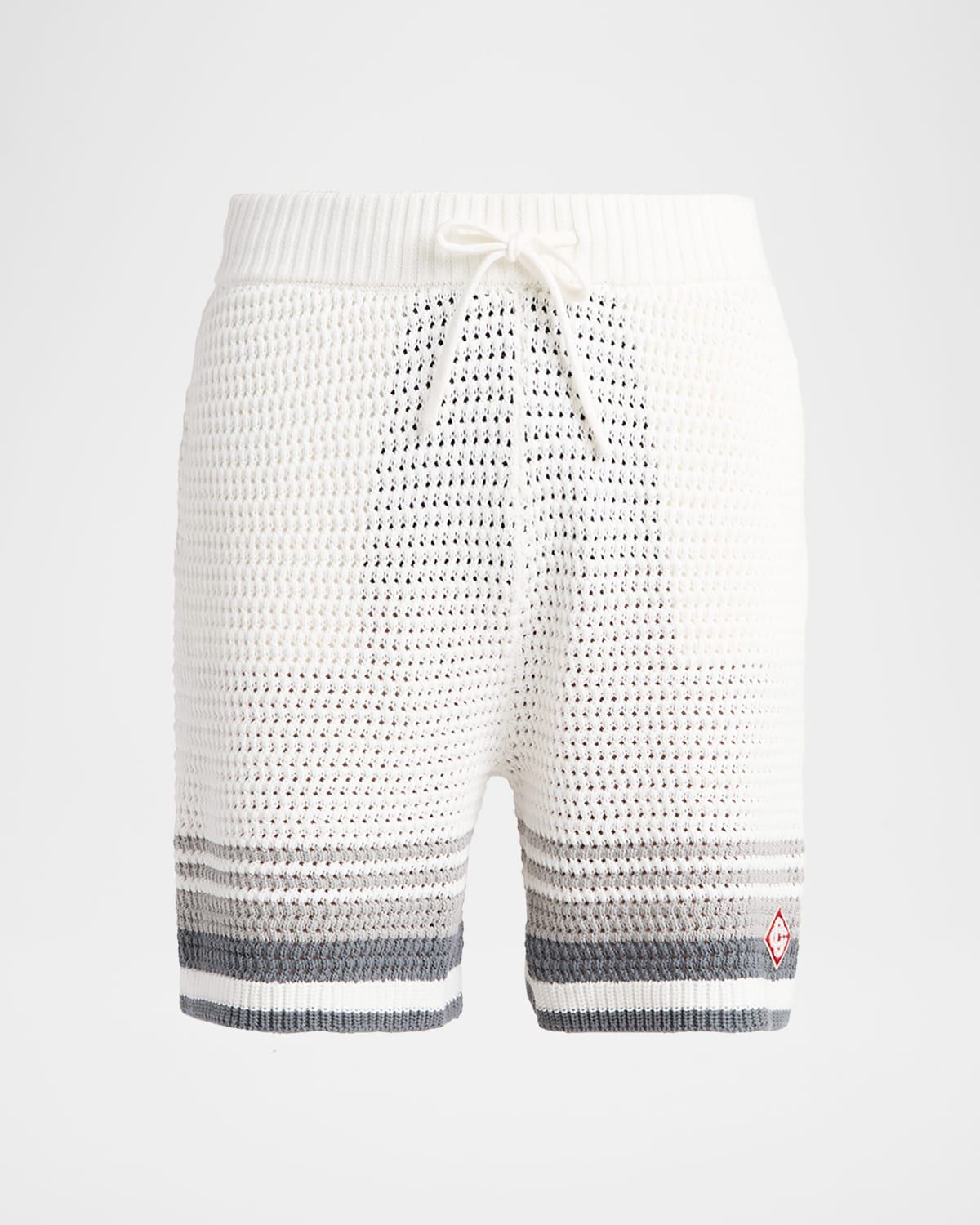 Men & apos;s Drawstring Crochet Shorts