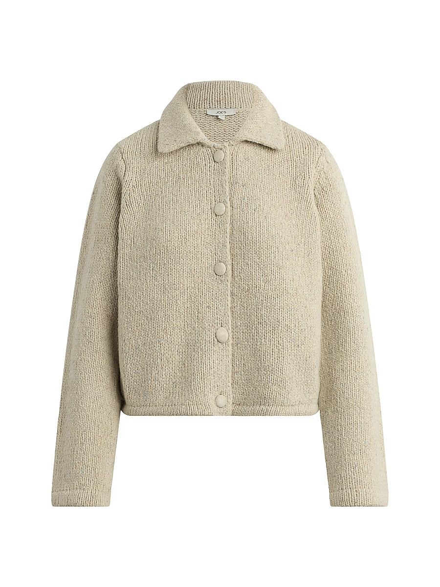Women's The Lennon Sweater Jacket - Stone Marl - Size XS
