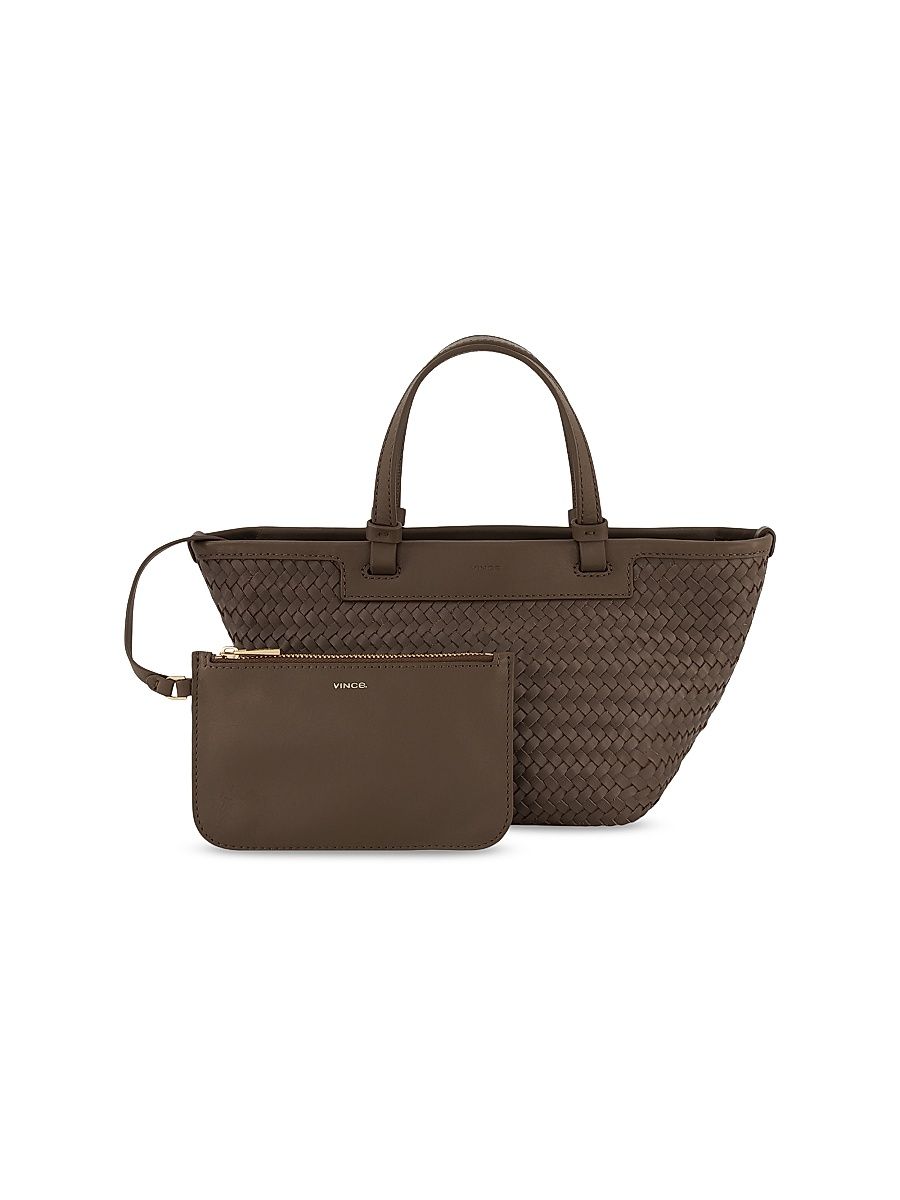 Women's Marin Mini Woven Leather Tote Bag - Date