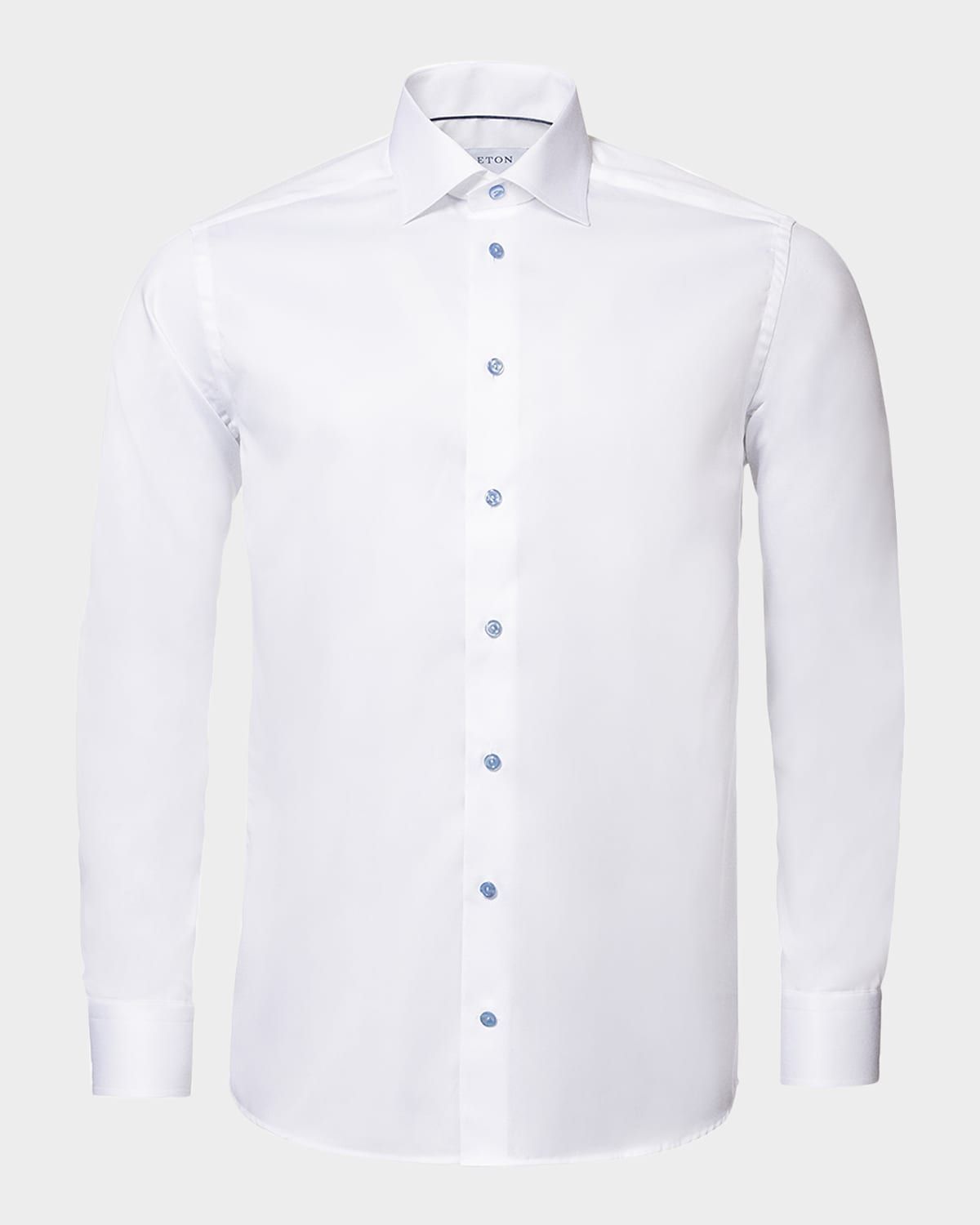 Men & apos;s Slim Fit Twill Dress Shirt