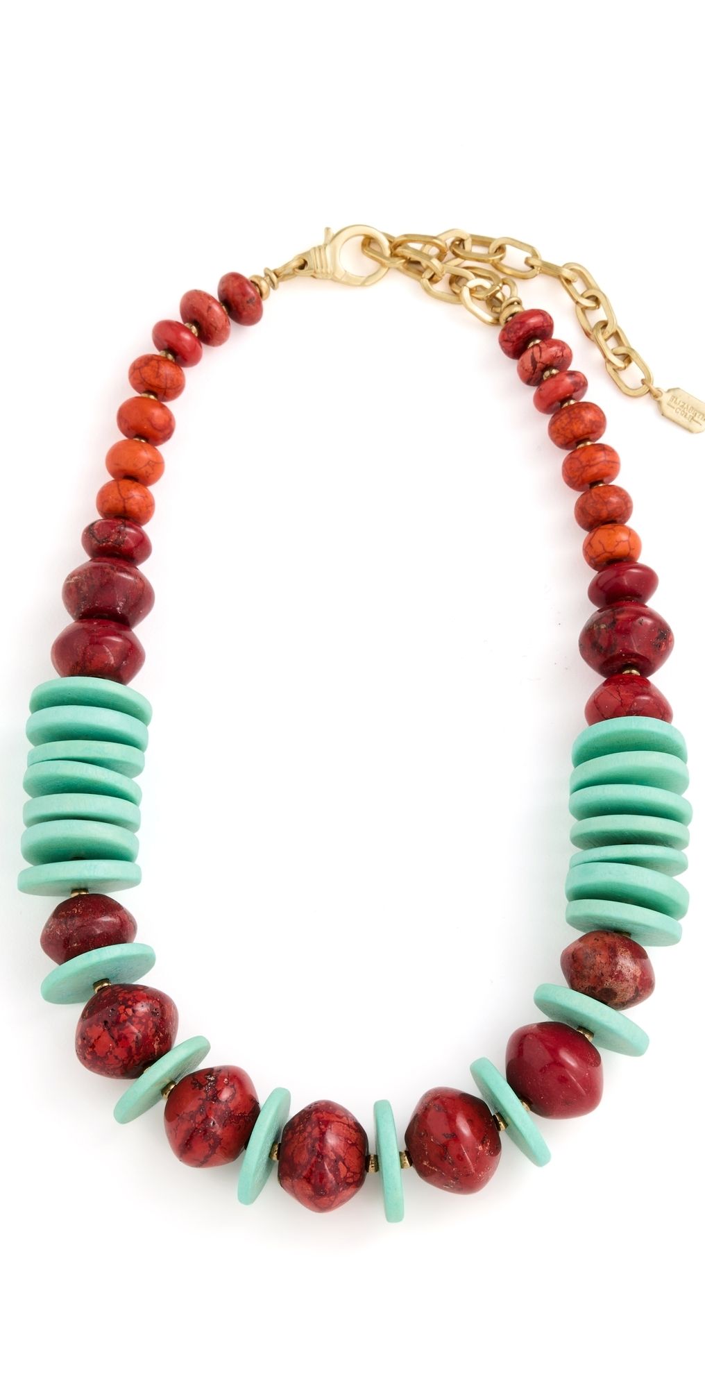 Elizabeth Cole Momoka Necklace Coral One Size