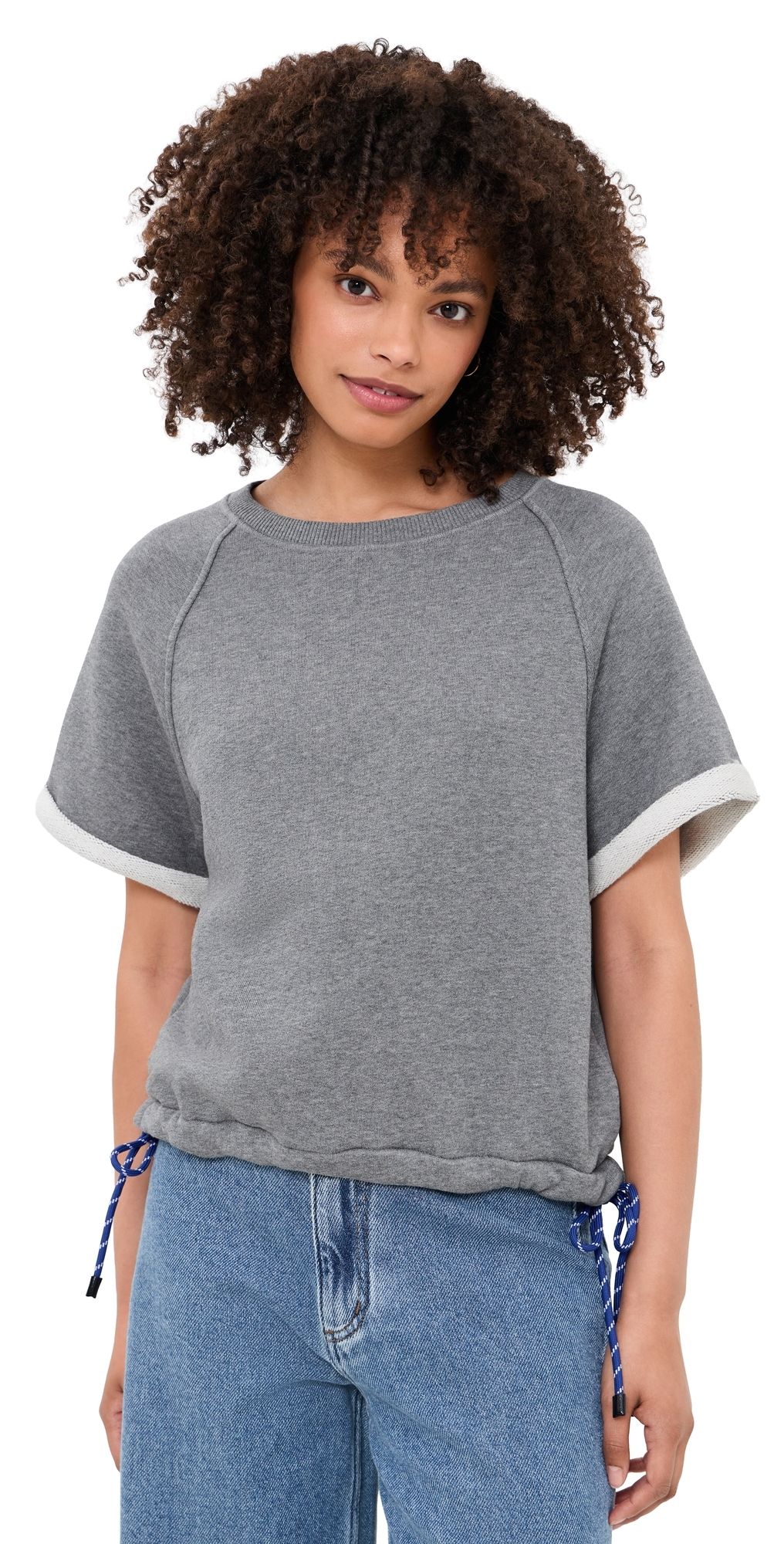 rag & bone Vintage Terry Tee Heather Grey S