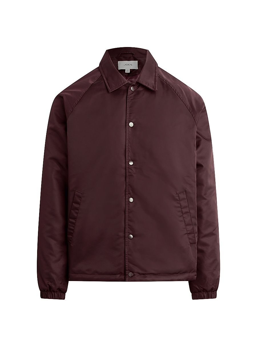 Men's Satine Coach Jacket - Wine - Size XL