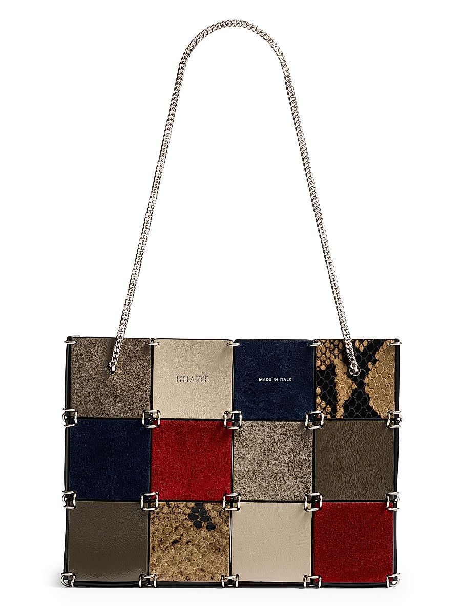 Women's Emma Mini Suede Patchwork Tote Bag - Ruby Multi