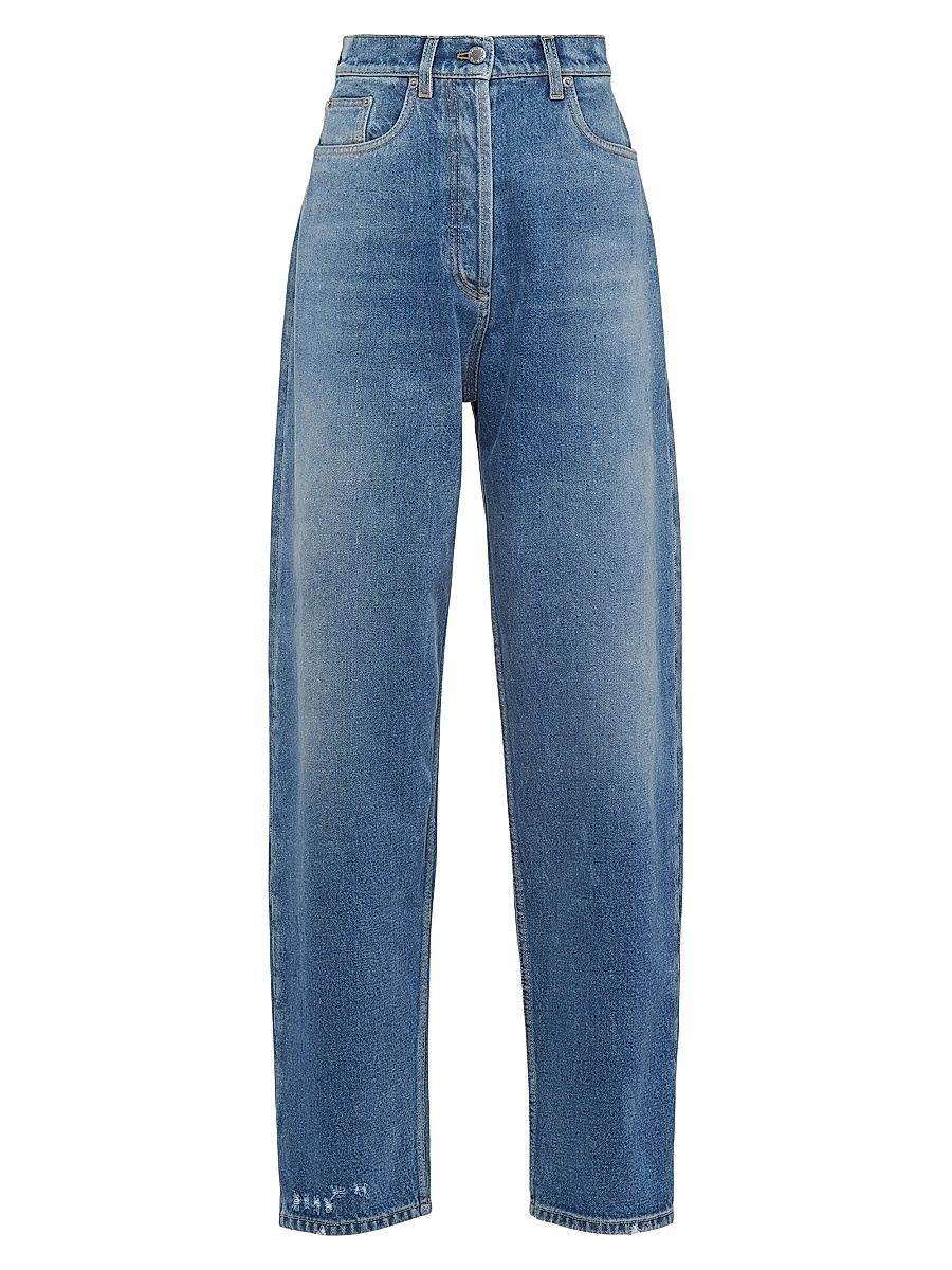 Women's High-Waisted Denim Jeans - Blue - Size 29
