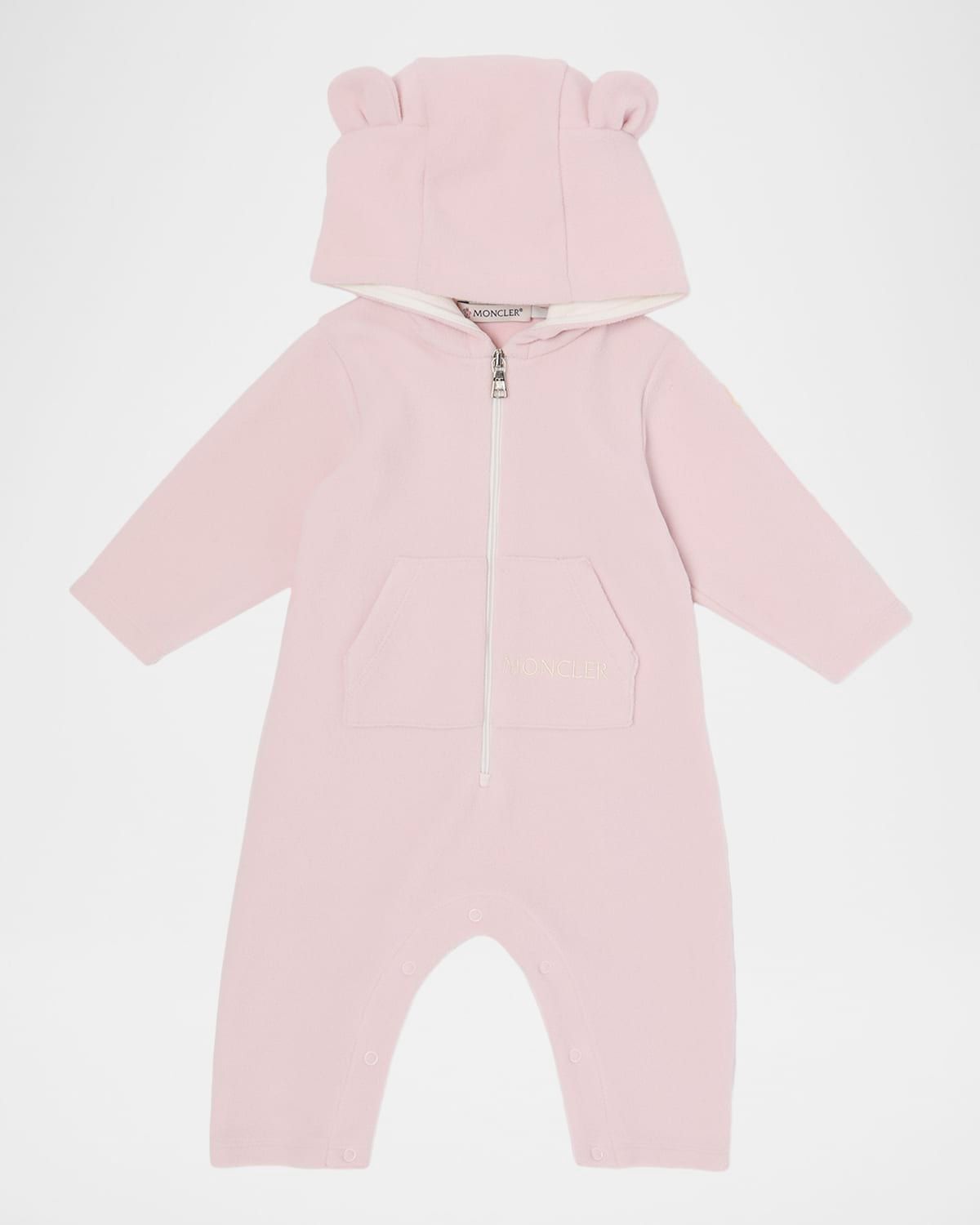 Girl & apos;s Hooded Baby Grow Romper, Size 0M-12M