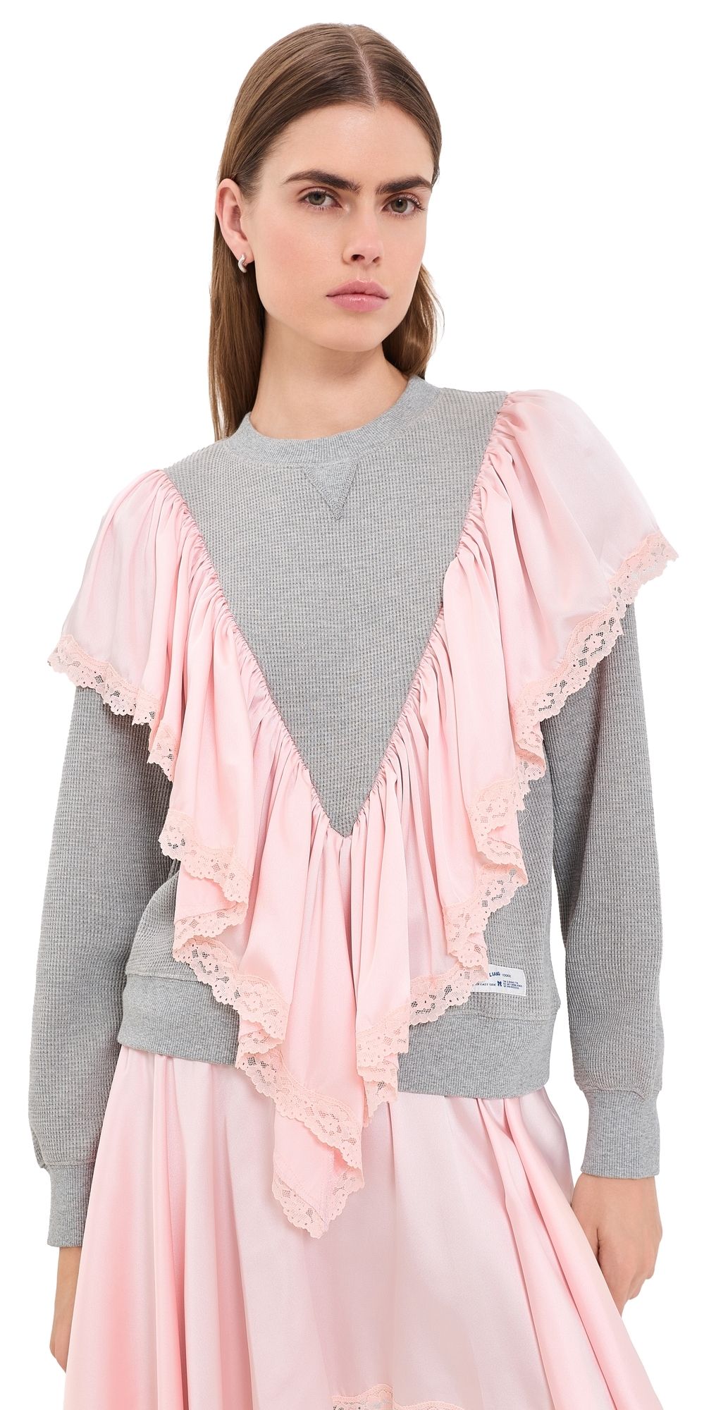 Sandy Liang Tumble Sweatshirt Grey M