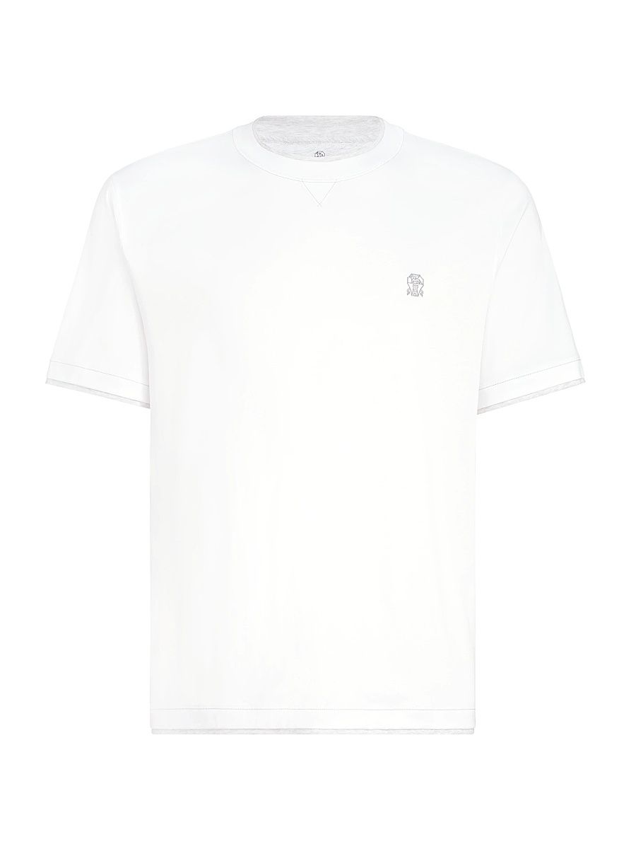 Men's Cotton Jersey Crew Neck T-Shirt - White - Size XXXL